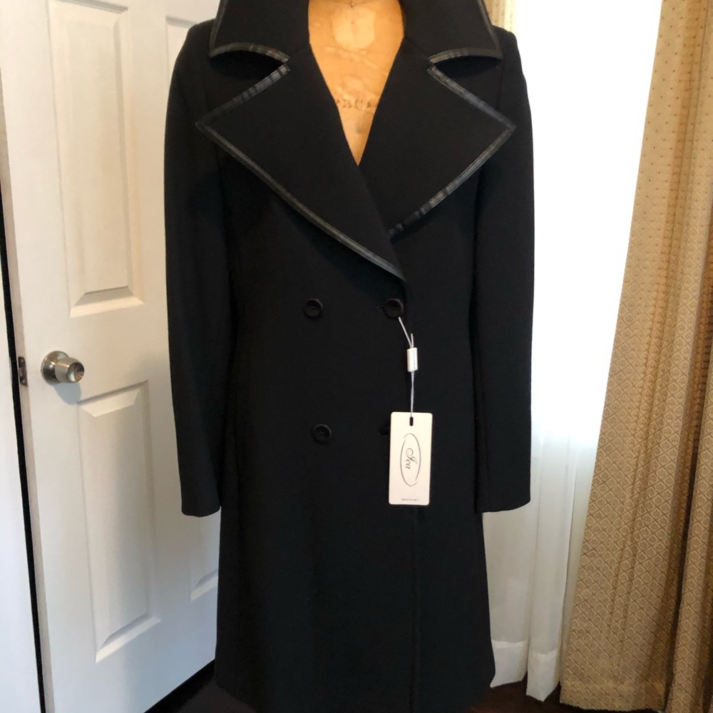 I.C.A. Made in Italy black wool coat